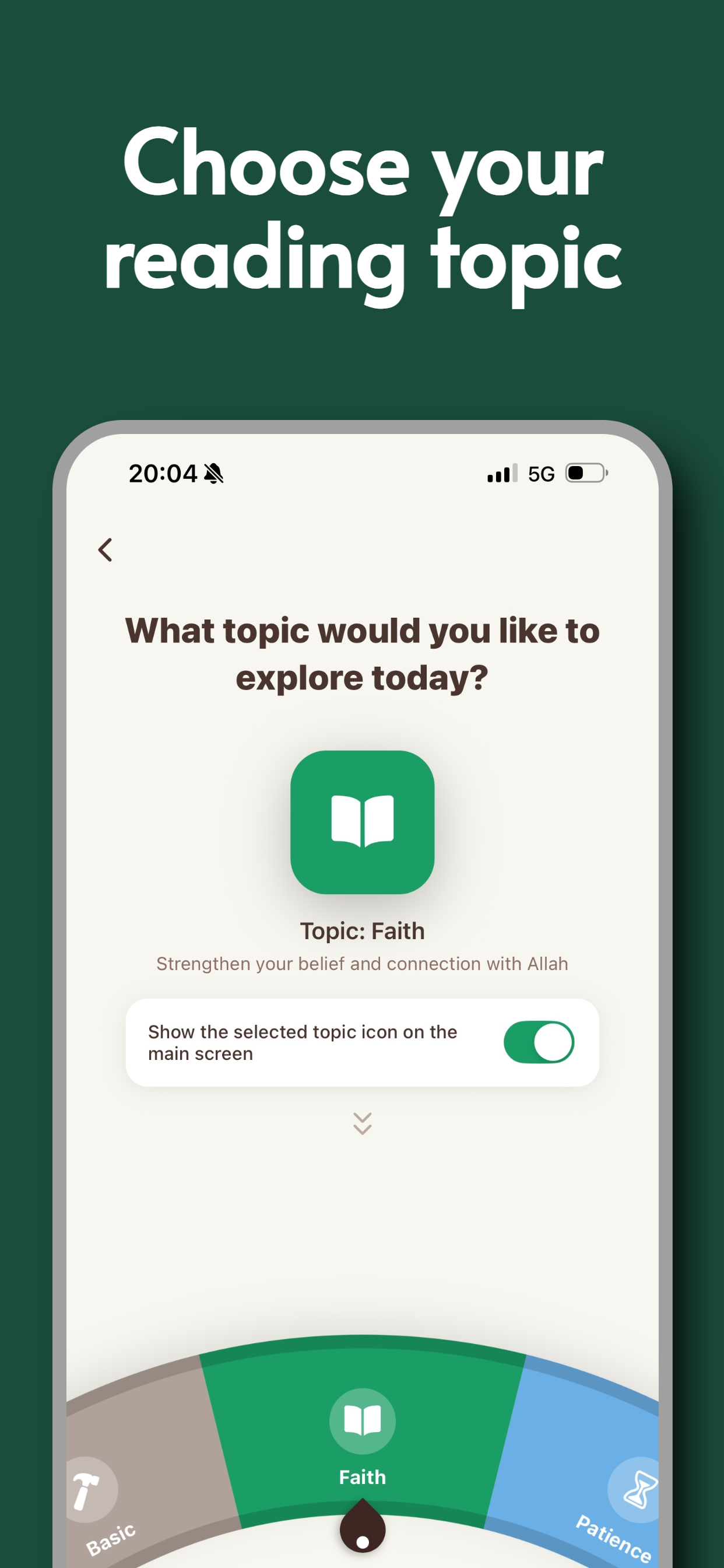 Choose your reading topic